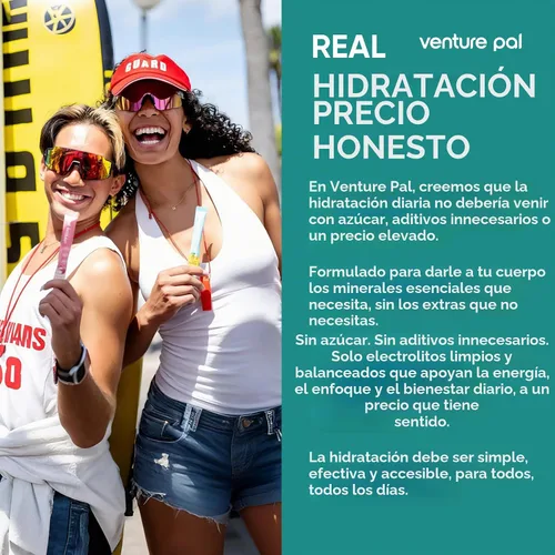 Vista 5 de Venture Pal Paquete sin azúcar del electrolito, polvo líquido