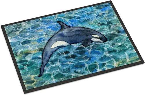 Vista 32 de Caroline's Treasures BB5366MAT - Tapete para puerta delantera de 18 x 27 pulgadas, para interiores y exteriores, antideslizante, lavable, de pelo
