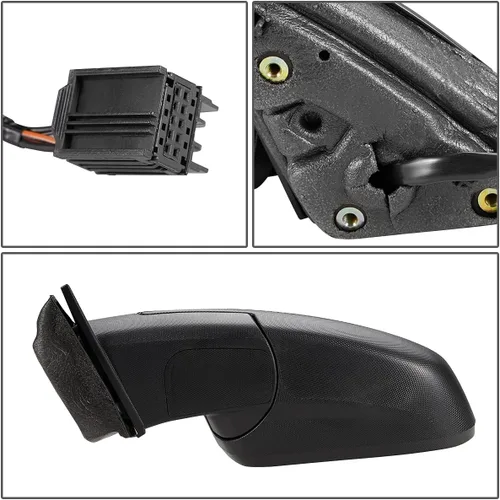 Vista 5 de DNA Motoring OEM-MR-GM1320476 Cubierta cromada Lado Izquierdo Ajuste de Potencia Retrovisor Plegable Calentado Espejo Retrovisor Compatible