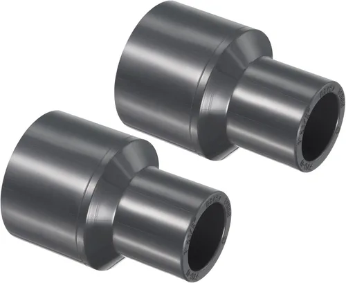 Vista 14 de PATIKIL UPVC Reductor de tubería de montaje de 1-1/2 "x 1" Socket Schedule 80, conector adaptador de acoplamiento recto, gris