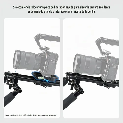 Vista 7 de NEEWER SR004 - Kit universal de aparejo de hombro de 16 pulgadas/40 cm Sistema de soporte estabilizador de cámara para videocámara DSLR