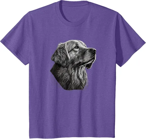 Vista 42 de Camiseta divertida Golden Retriever, Negro