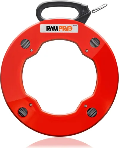 Vista 7 de Cinta Pasacables de 50 pies - Herramienta extractora de cables fácil de usar con punta de doble bucle - Herramientas de pesca de alambre flexible