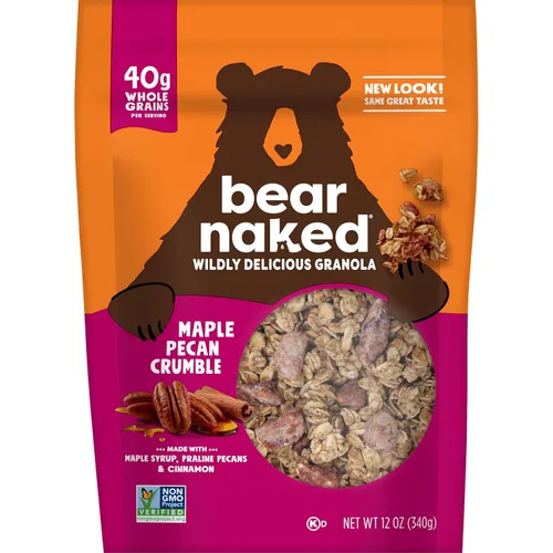 Vista 9 de Bear Naked - Cereal de granola, snacks de desayuno, nueces de arce (6 bolsas)