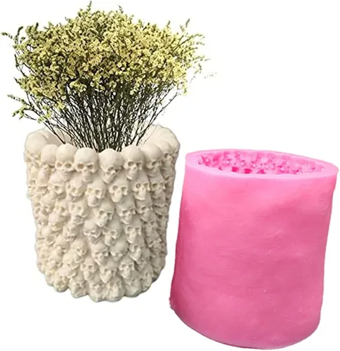Vista 10 de Moldes de cemento para macetas, moldes de silicona para plantas, molde para portavelas, molde de resina epoxi, caja de almacenamiento de joyería