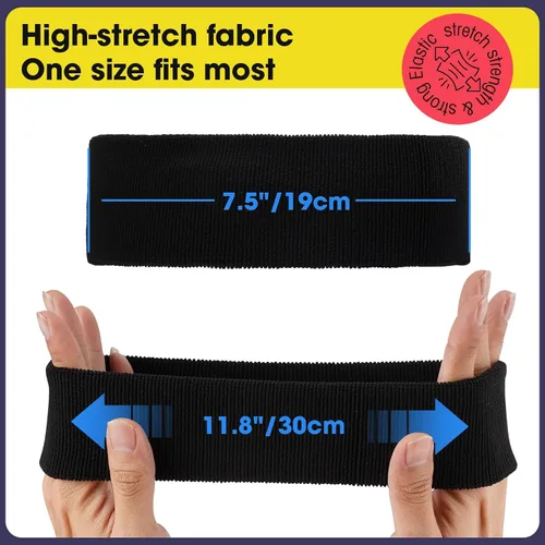 Vista 5 de Braylin Diadema deportiva para hombres y mujeres, bandas para el sudor, diademas atléticas para correr, fitness