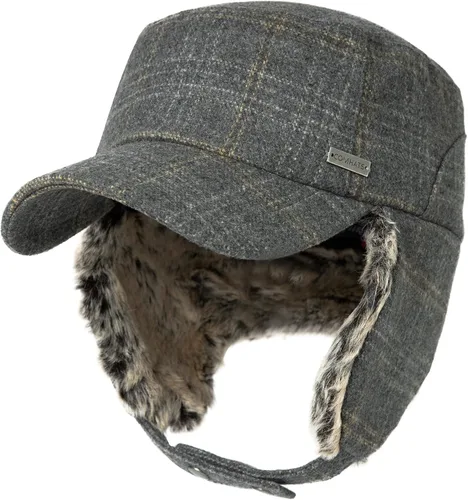 Vista 9 de Jeff & Aimy Gorra de béisbol unisex de invierno con orejeras trampero de caza, sombrero de esquí, 21.3-24.4 in