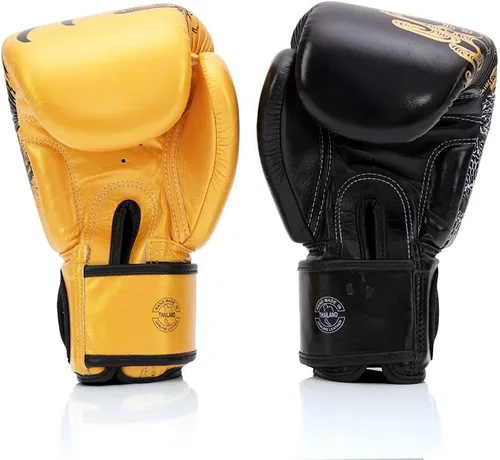 Vista 4 de Fairtex BGV26 Harmony Guantes de Muay Thai de Boxeo Premium Diseño de Edición Limitada Piel Genuina Espuma de Triple Capa Ajuste Compacto