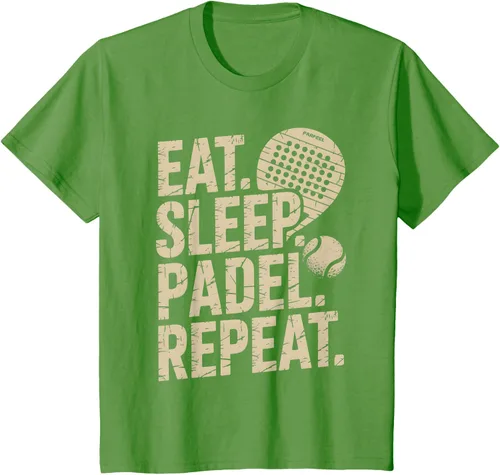 Vista 90 de Camiseta Eat Sleep Padel Repeat Padel Jugador de Tenis