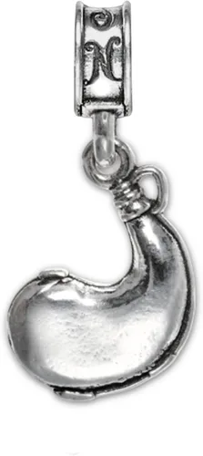 Vista 10 de .925 Sterling Sliver Charm Marina de los Estados Unidos USN NAF