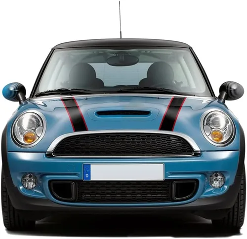 Vista 13 de Calcomanías de vinilo para capó de automóvil, diseño de rayas, para maletero y motor trasero de mini-Cooper de 3 puertas Hatchback R56 2007-2013
