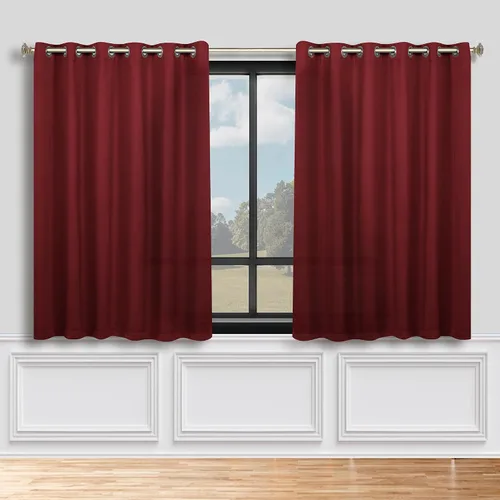 Vista 125 de Superior Cortinas Opacas, Oscurecimiento de Habitación, Dormitorio, Cortinas, Cocina, Acentos de Ventana de Sala de Estar, Bloqueo Solar, Térmico