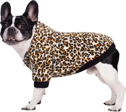 Vista 9 de Ropa de bulldog francés de camuflaje con capucha para perros pequeños, cachorros, chihuahua, abrigo, sudadera con capucha para mascotas, gatos Camo