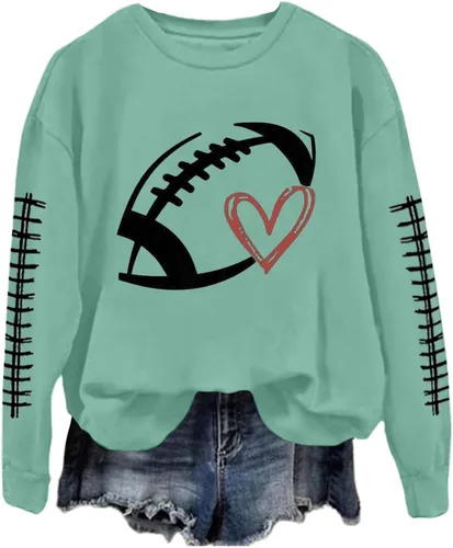 Vista 6 de Sudadera casual para mujer, manga larga, con cuello redondo, ropa de primavera, tallas S-3XL