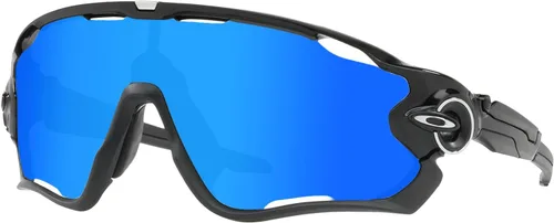 Vista 2 de Lentes de repuesto polarizadas antidecoloración antideslumbrantes de 0.472 in para gafas de sol Oakley Jawbreaker, Azul océano y rojo fuego