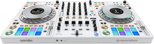 Vista 2 de Pioneer DJ DDJ-FLX10 Controlador DJ de 4 canales, separación de pistas, color blanco