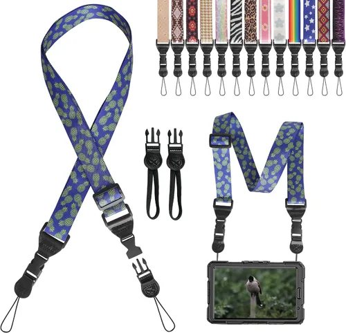 Vista 20 de Correa de hombro ajustable Gowjaw: Correa de nylon cómoda para iPad/Samsung Tablet con lanyard para el cuello, funda para iPad/cámara/binoculares