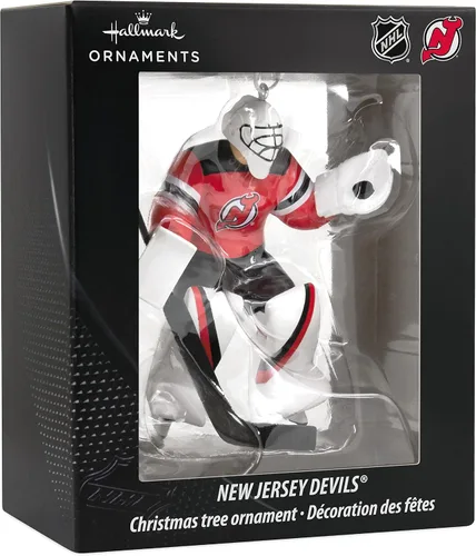 Vista 3 de Hallmark NHL New Jersey Devils Portero Ornamento de Navidad (0001OSL1882)