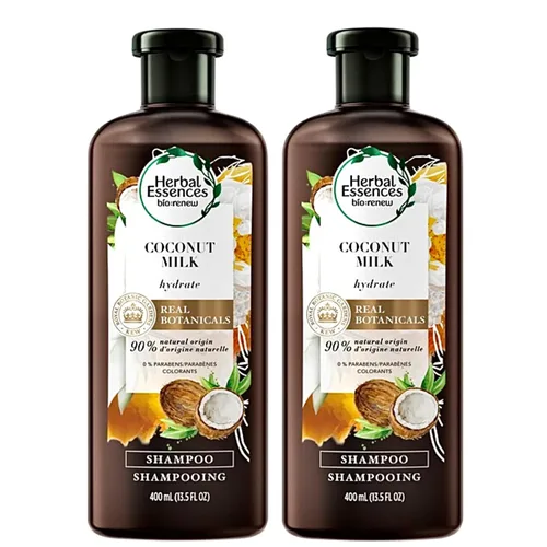 Vista 6 de Herbal Essences Acondicionador para cabello teñido, leche de coco BioRenew, 13.5 onzas líquidas (paquete de 2)