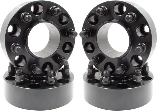 Vista 13 de Wheel Accessories Parts 2 Piezas Espaciadores de Rueda Centrados en el Buje 6x5.5 6x139.7mm 1.00 Pulgada de Grosor 78.1mm Buje M14x1.5 14x1.5 Rosca