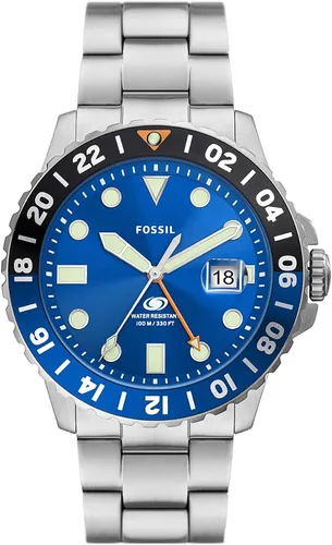 Vista 10 de Fossil Men's Watch, Blue Quartz Stainless Steel Dive-Inpired Watch for Men