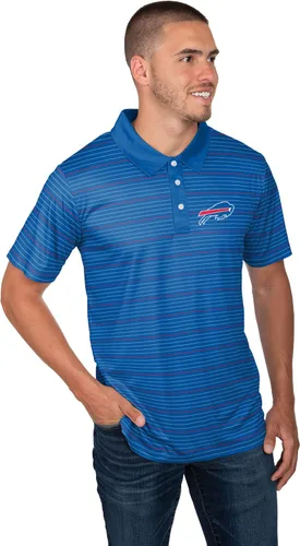 Vista 26 de FOCO Mens NFL Team Logo Striped Polyester Polo Short Sleeve Shirt