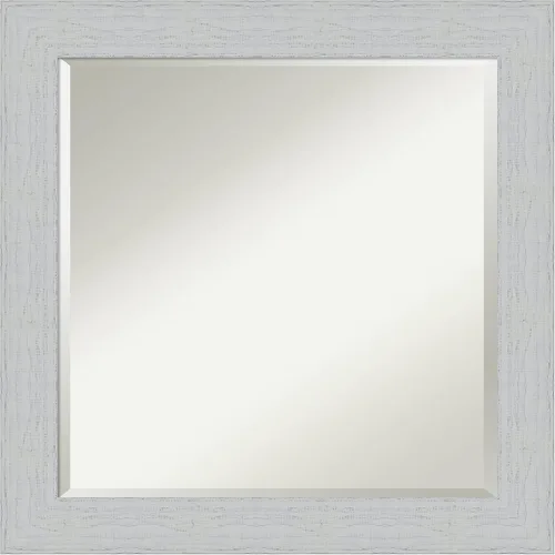 Vista 7 de Amanti Art Espejo de baño azul para sobre el fregadero, espejo de tocador rectangular azul marino Shiplap de 24 x 20 pulgadas, marco de madera