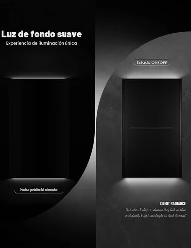 Vista 3 de MOES Alambre neutro del interruptor de luz inteligente WiFi del tacto Gris
