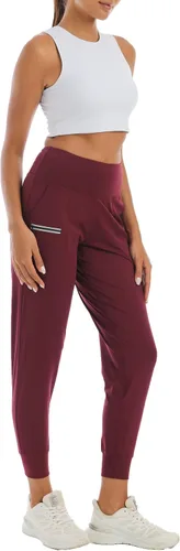 Vista 151 de Kcutteyg - Pantalones deportivos con bolsillos para mujer, diseño suave, ligero y de secado rápido, para entrenamiento, gimnasia, yoga y correr