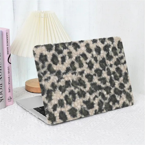 Vista 43 de Funda compatible con MacBook Air de 13 pulgadas (versión 2010-2017). Modelos: A1466 / A1369, funda rígida de piel crema texturizada a cuadros, sin