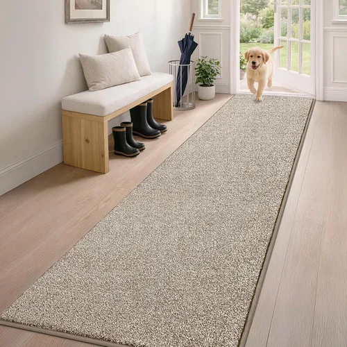 Vista 37 de PURRUGS Tapete para puerta con atrapamiento de suciedad, 20 x 31.5 pulgadas, antideslizante, lavable a máquina, tapete para puerta de perro, tapete