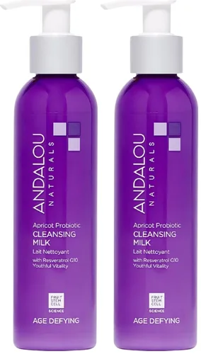 Vista 9 de Andalou Naturals - Leche limpiadora probiótica de chabacano, 6 onzas, paquete de de 1