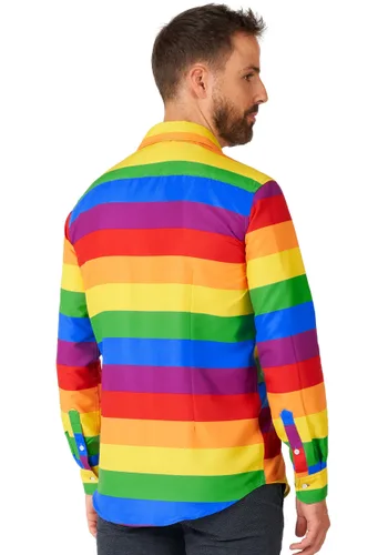 Vista 2 de Camisa arcoíris Suitmeister para hombre Multicolor