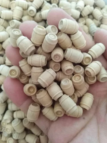 Vista 3 de Accesorios para modelos de barcos - Cubo de madera de 0.433x0.276 in Barril de vino de madera 10pcs