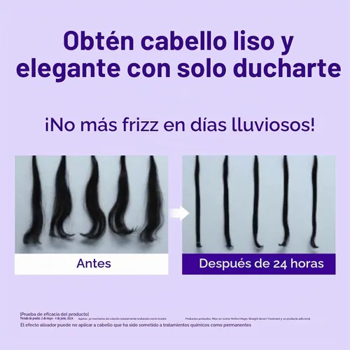 Vista 5 de Mise En Scene Perfect Serum Magic Straight Shampoo Anti-Frizz, protector del calor, efecto alisador de cabello, champú coreano para control
