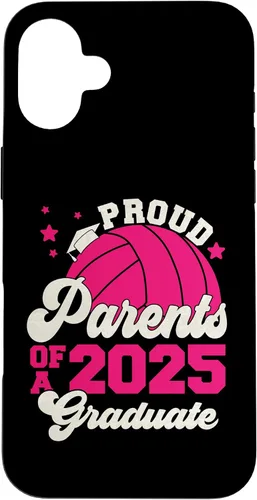 Vista 21 de iPhone 16 Parents of a 2025 Graduate Senior Graduation Volleyball Case