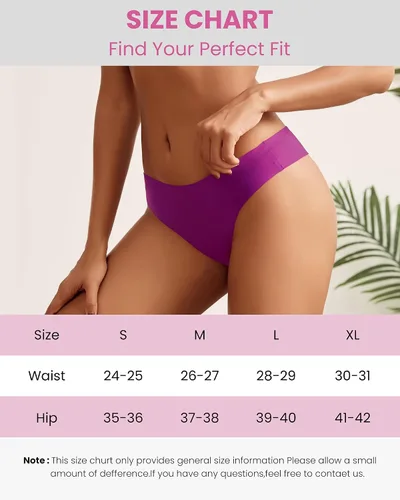 Vista 5 de Ropa interior sin costuras para mujer, tangas invisibles, paquete de bragas de entrenamiento, tangas atrevidas para mujer, tangas atléticas