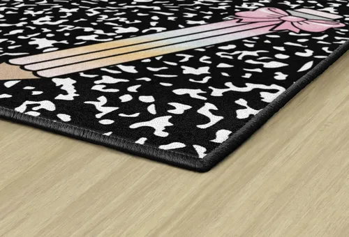 Vista 3 de Flagship Carpets Book Club - Cuaderno de composición con lápiz de lazo, alfombra educativa para habitación de los niños, alfombra de aula infantil