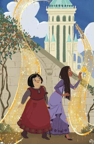 Vista 9 de Trends International Disney Wish - Póster de collage de 3 (amigos), póster de pared, 14.72 x 22.37 pulgadas, versión enmarcada de madera de granero