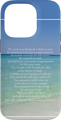 Vista 17 de Psalm 23 Beautiful Christian Beach - Funda para iPhone 17