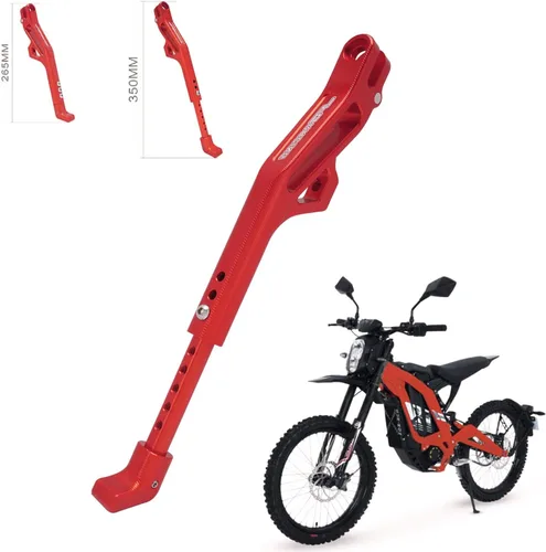 Vista 8 de JFG RACING Sur Ron Soporte de Pata, Soporte Lateral de Moto de Aleación de Aluminio CNC Ajustable para Surron Light Bee S/X Segway X160/X260 Talaria