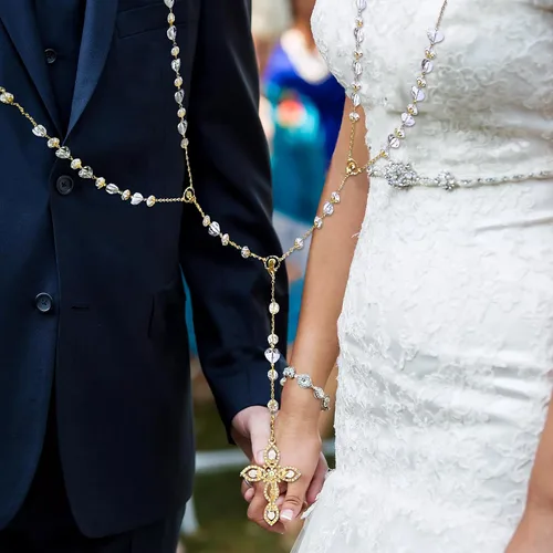 Vista 7 de Lazo para boda,Lazo de boda para regalo de ceremonia,Rosario Lazos para Boda Católica,Lazos Para Bodas De Iglesia Para Novios,Lazo para ceremonia