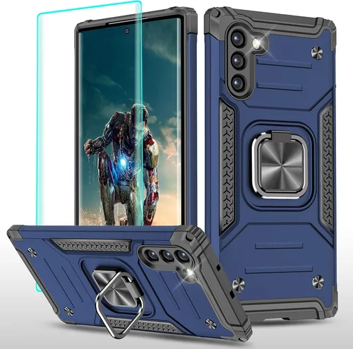 Vista 37 de YmhxcY Funda para Galaxy Note 8, funda para Galaxy Note 8 con protector de pantalla curvado 3D, fundas de grado armadura con soporte giratorio