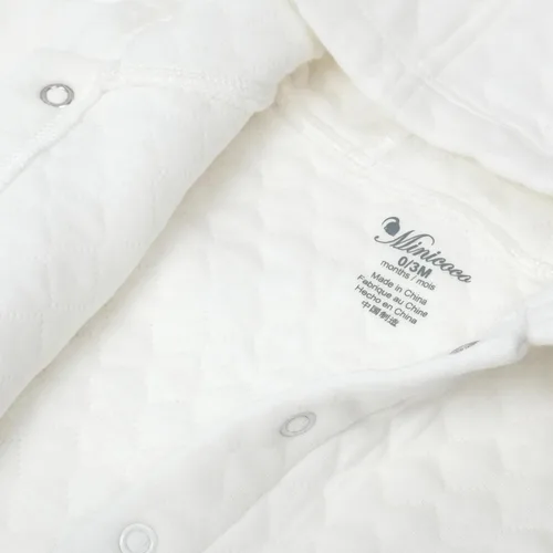 Vista 4 de Minicoco Sudadera con capucha de algodón para bebés niños y niñas, abrigo cálido con capucha de 0 a 18 meses