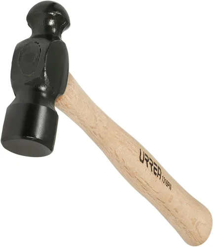 Vista 2 de URREA 1308PN - Martillo de bola de 8 onzas con cabeza forjada y mecanizada y mango ergonómico de roble