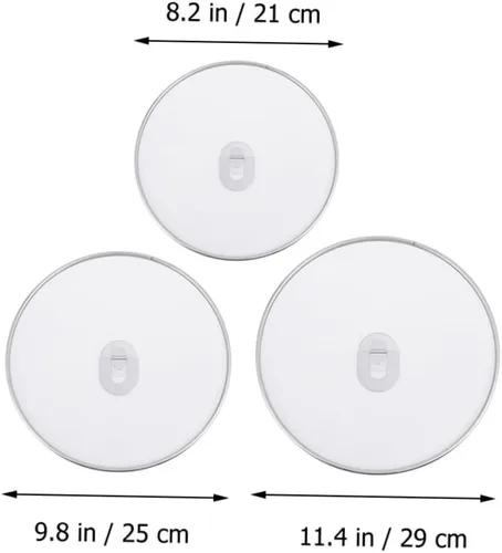 Vista 2 de 3pcs Oil Splatter Guard Cooking Splash Guards Frying Screen Splatter Stove Splash Easy to Clean Mesh Screens