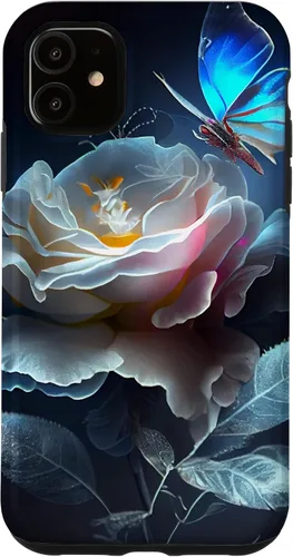 Vista 6 de Funda para iPhone 11 Pro Max con diseño de pétalos de flores de espectro colorido