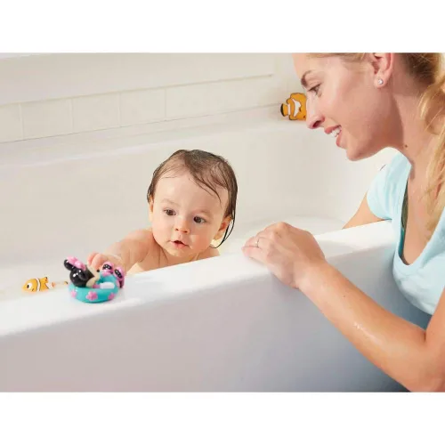 Vista 3 de The First Years Disney Minnie Mouse Squirties Juguetes de Baño para Bebé - Juguetes Blandos para Niños Pequeños para Baño, Piscina y Uso Diario - 3