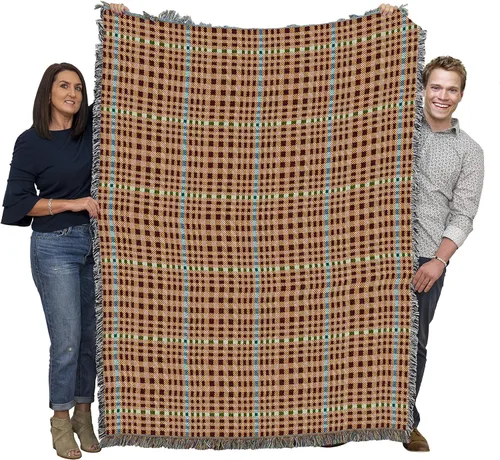 Vista 5 de Pure Country Weavers Manta de edredón – Nueve parches de flores – Patrones de regalo de jardín con hojas florales de regazo cuadrado tejido