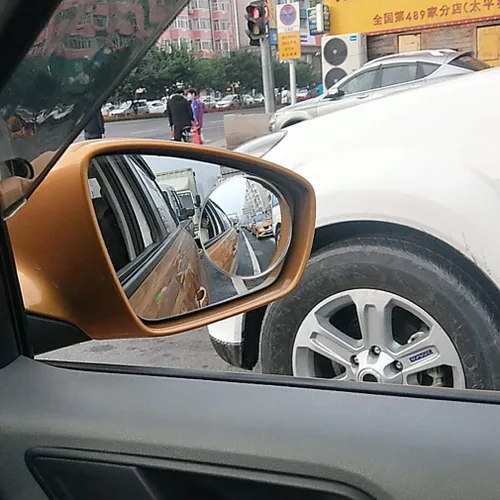 Vista 8 de Espejo retrovisor convexo convexo grande de vidrio HD de 3.75 pulgadas, adhesivo fuerte para automóvil, camioneta, SUV y camiones